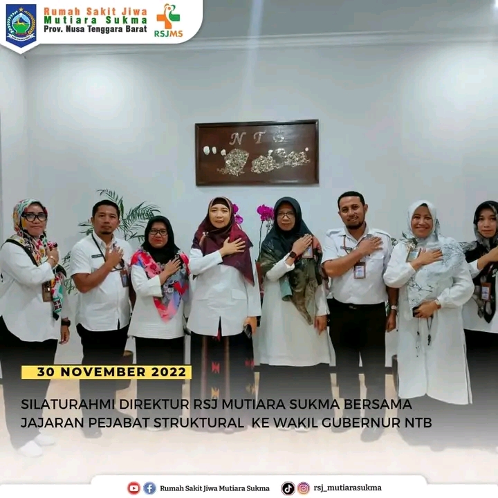 SILATURAHMI MANAJEMEN RSJMS KE KANTOR WAKIL GUBERNUR NTB